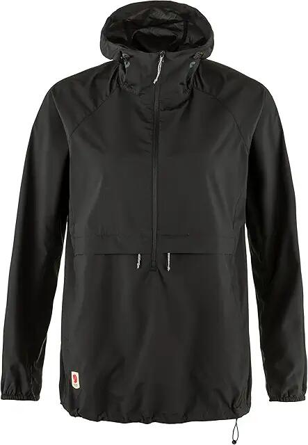 Fjallraven High Coast Lite Anorak (Black) Women's Clothing Cover