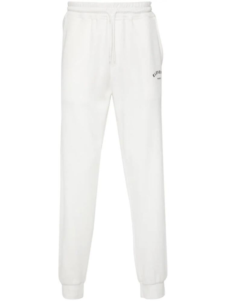 Eleventy logo-print track pants - Neutrals Cover