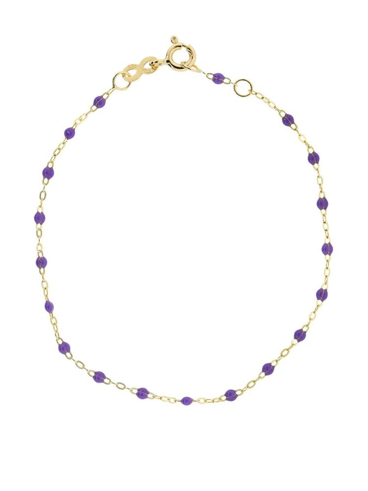 Gigi Clozeau 18kt yellow gold Classic Gigi mauve beaded bracelet Cover