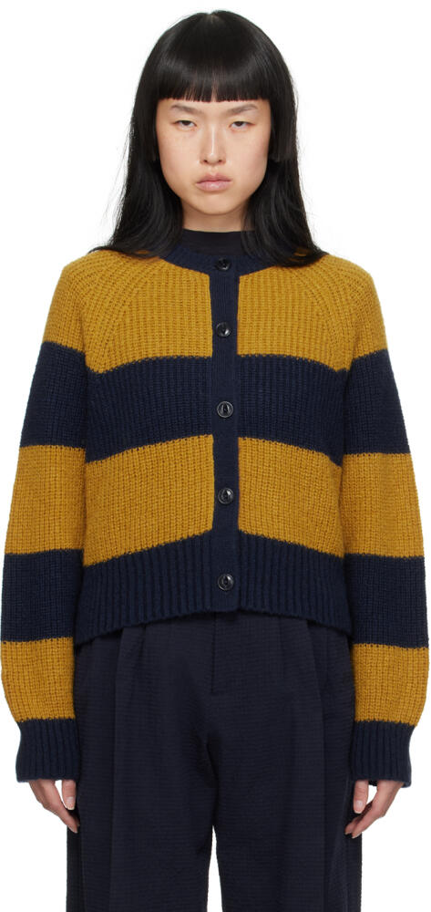 YMC Navy & Yellow Foxtail Cardigan Cover