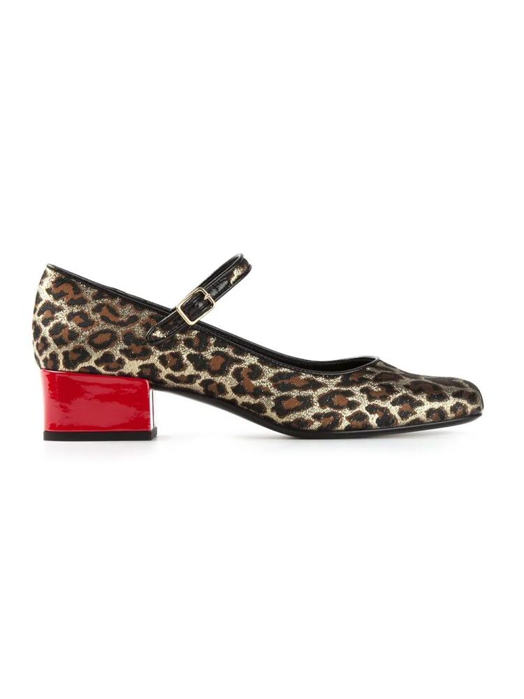 Saint Laurent leopard print Mary Jane pumps - Multicolour Cover