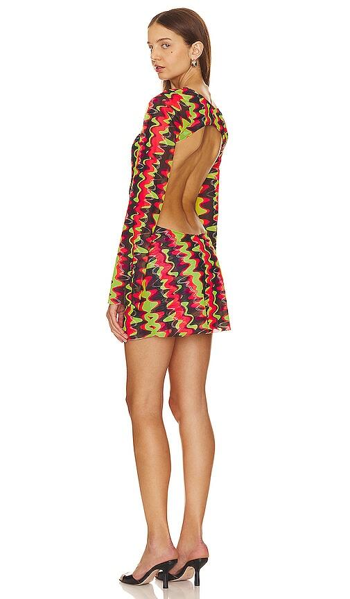 Gonza Open Back Mini Dress in Red Cover