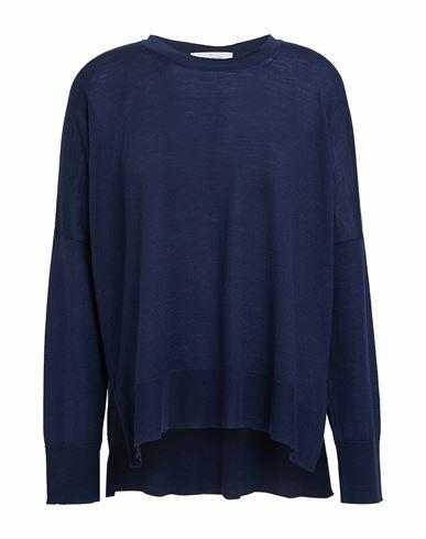 Gran Sasso Woman Sweater Navy blue Virgin Wool Cover