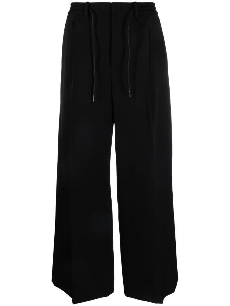 Juun.J pleated wide-leg trousers - Black Cover