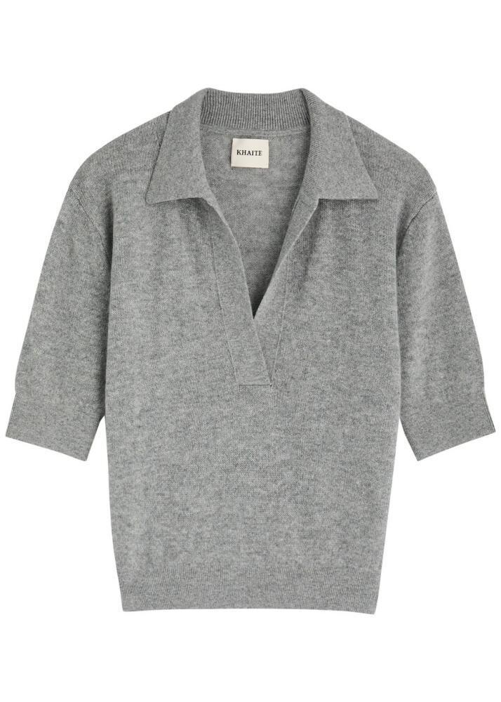 Khaite Jo Stretch-cashmere Jumper - Grey Cover