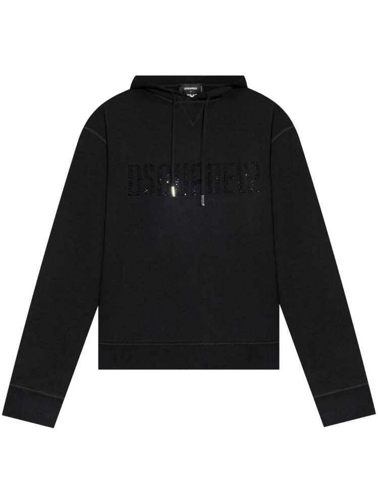 DSQUARED2 brushed-finish hoodie - Black Cover