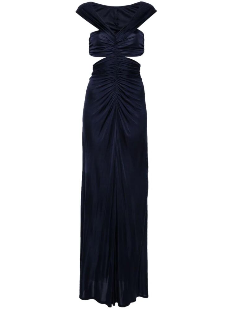 Atlein cut-out maxi dress - Blue Cover