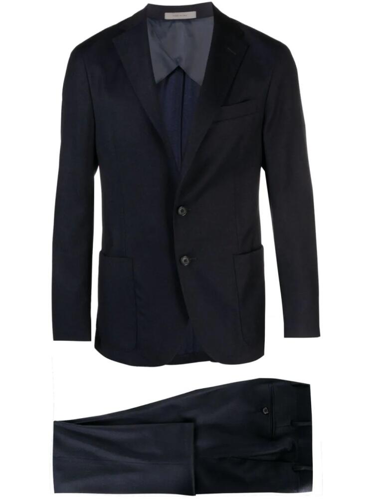 Corneliani virgin wool single-breasted suit - Blue Cover