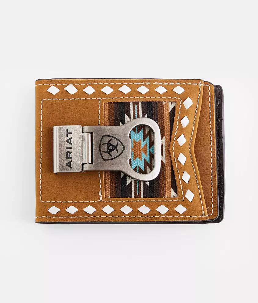 Ariat Southwestern Leather Money Clip Wallet Cover