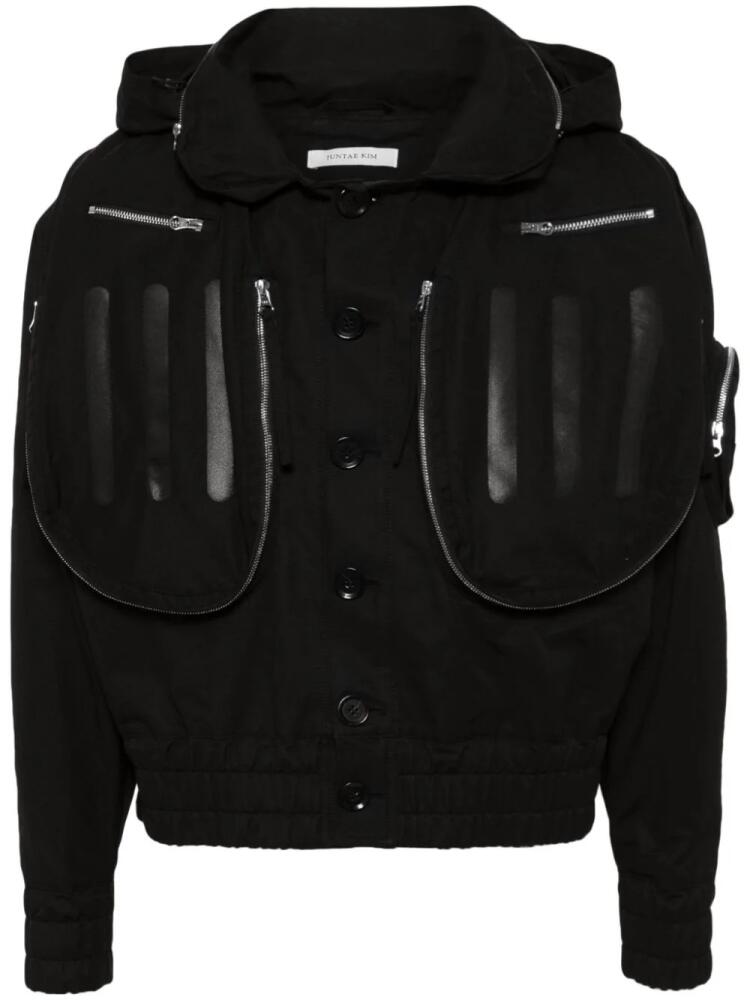 JUNTAE KIM hooded long-sleeve jacket - Black Cover