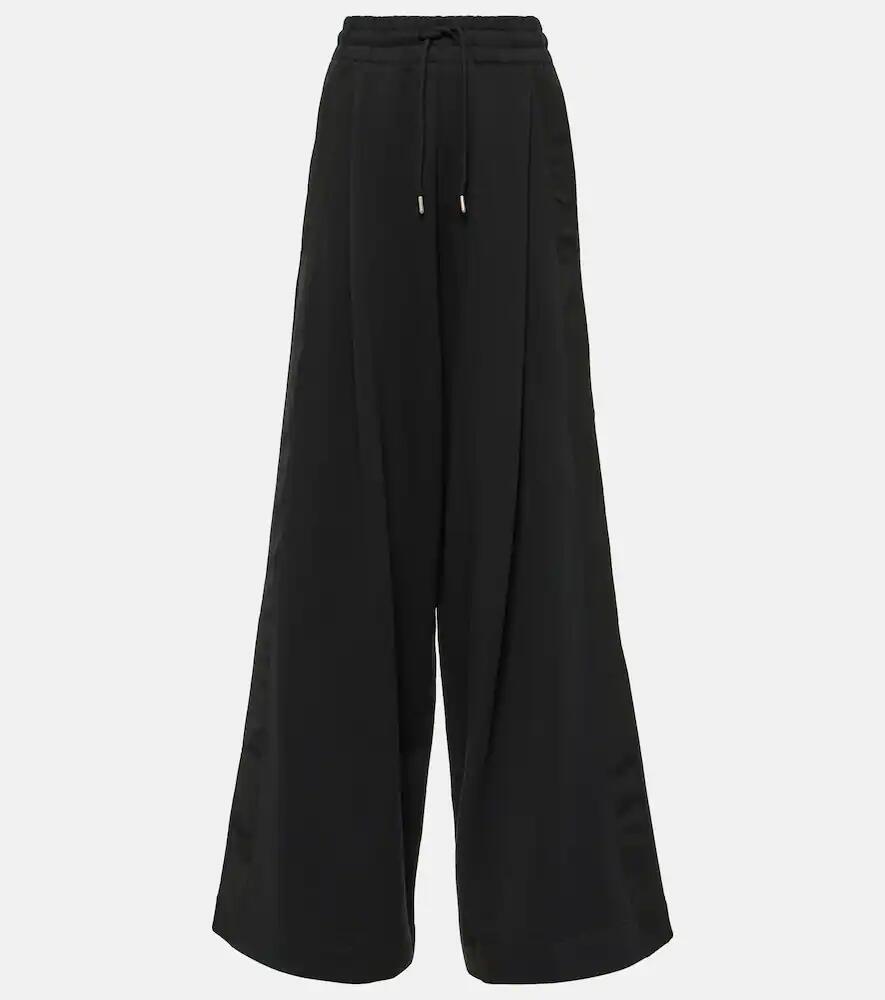 Dries Van Noten Cotton jersey wide-leg sweatpants Cover