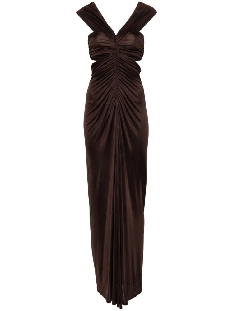 Atlein cut-out maxi dress - Brown Cover