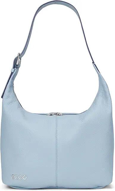 ECCO Medium Hobo Bag (Blue Fog Soft Pebbled Leather) Shoulder Handbags Cover