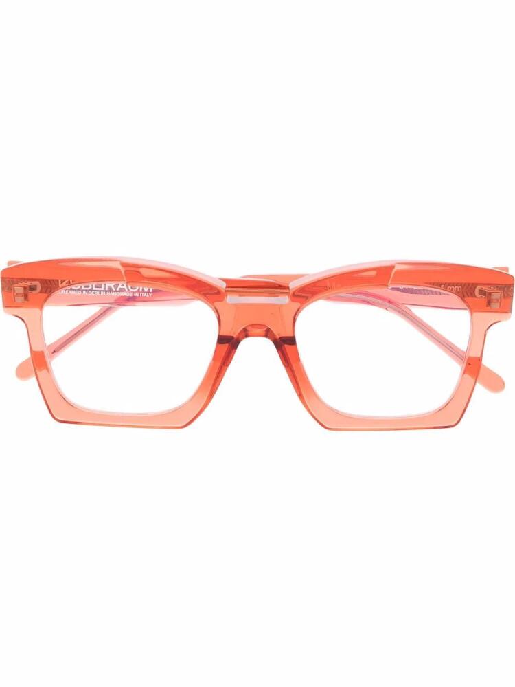 Kuboraum geometric optical glasses - Orange Cover