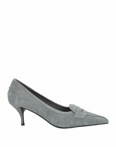 Jeffrey Campbell Woman Loafers Grey Leather Cover