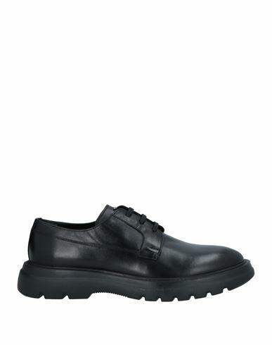 Alberto Guardiani Man Lace-up shoes Black Soft Leather Cover