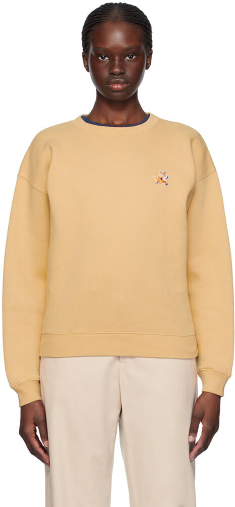 Maison Kitsuné Tan Speedy Fox Sweatshirt Cover