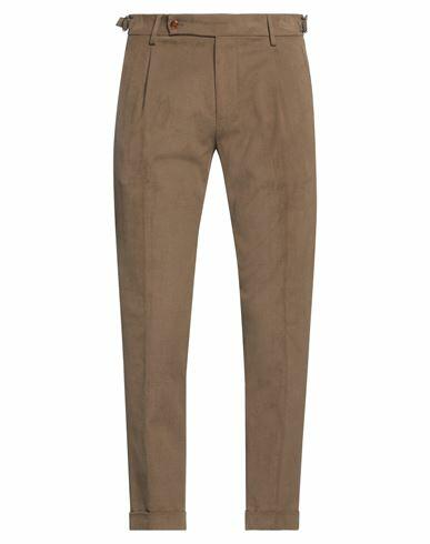 Berwich Man Pants Khaki Cotton, Elastane Cover