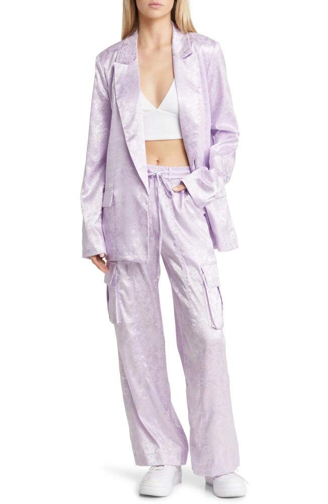 Dressed in Lala Floral Jacquard Blazer & Pants Set in Lavender Cover