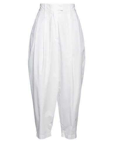 Jejia Woman Pants White Cotton, Elastane Cover