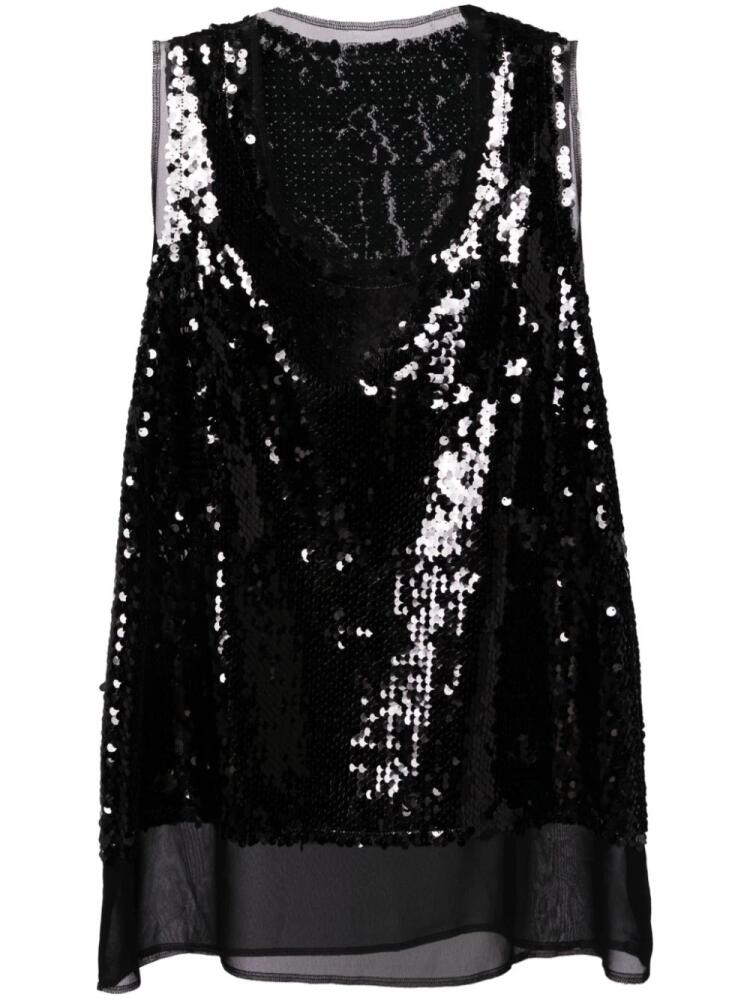 Comme Des Garçons sequined tank top - Black Cover