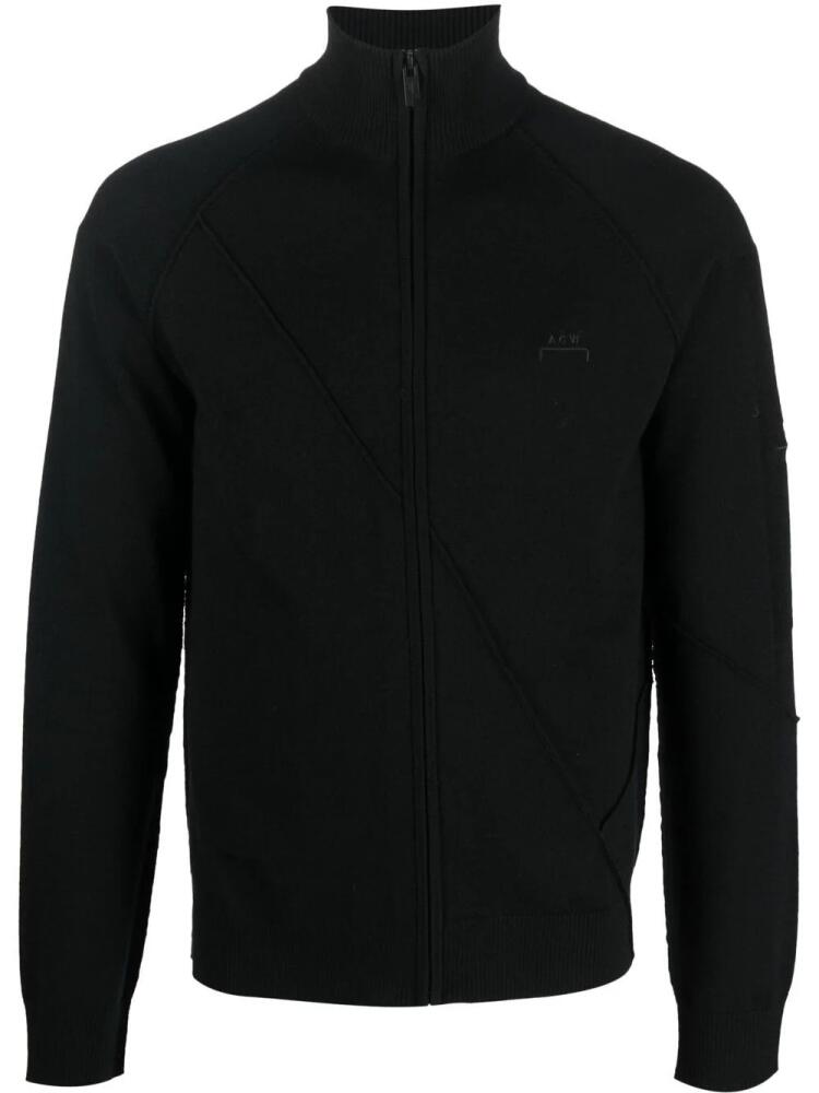 A-COLD-WALL* logo-embroidered zipped jumper - Black Cover