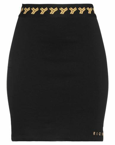 John Richmond Woman Mini skirt Black Cotton Cover