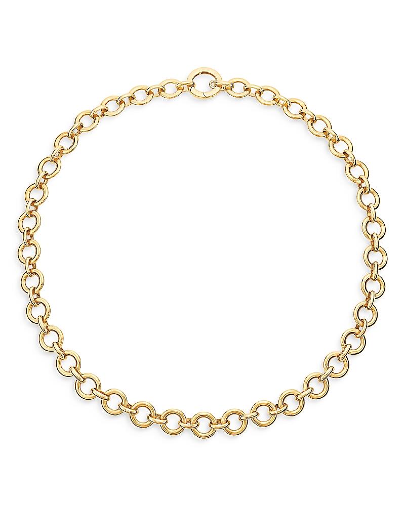 Temple St. Clair 18K Yellow Gold Classic Jean D'Arc Graduated Link Collar Necklace, 18 Cover