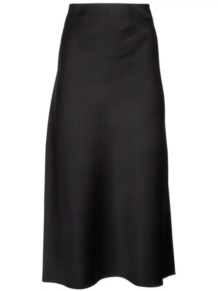 Brunello Cucinelli satin-finish maxi skirt - Black Cover