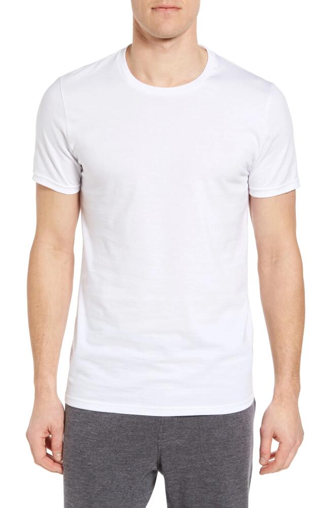 Nordstrom 4-Pack Trim Fit Supima Cotton Crewneck T-Shirt in White Cover