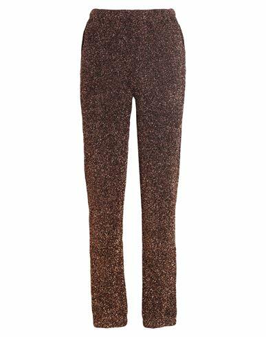 Aniye By Woman Pants Brown Polyamide, Metallic fiber Cover