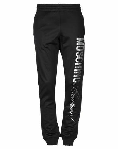 Moschino Man Pants Black Polyester, Cotton, Elastane Cover