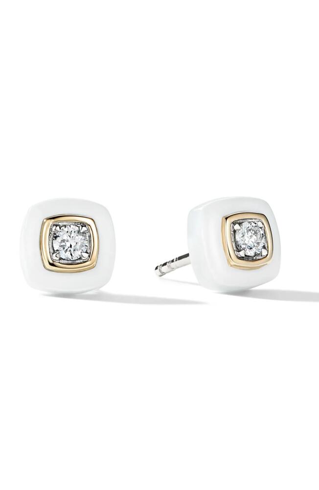 Cast The Brilliant Diamond Stud Earrings in White Cover