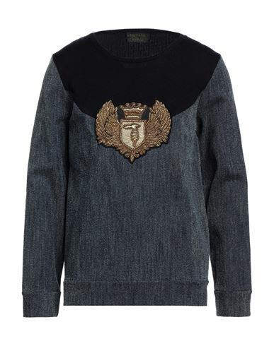 Trussardi Man Sweatshirt Midnight blue Virgin Wool, Cotton, Elastane Cover