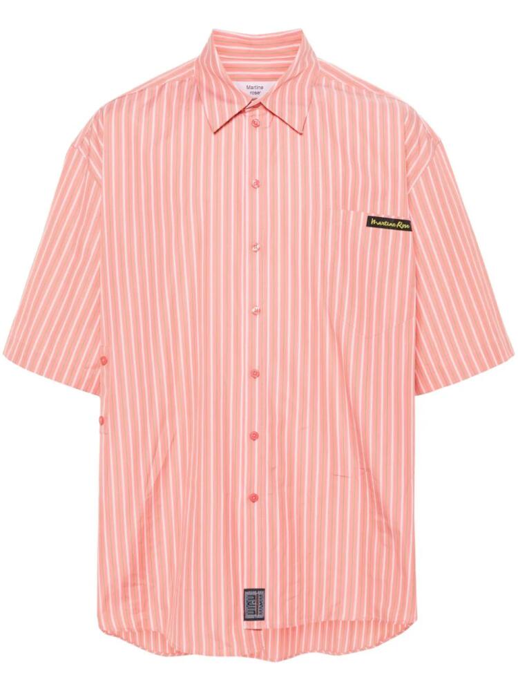 Martine Rose striped bowling shirt - Pink Cover