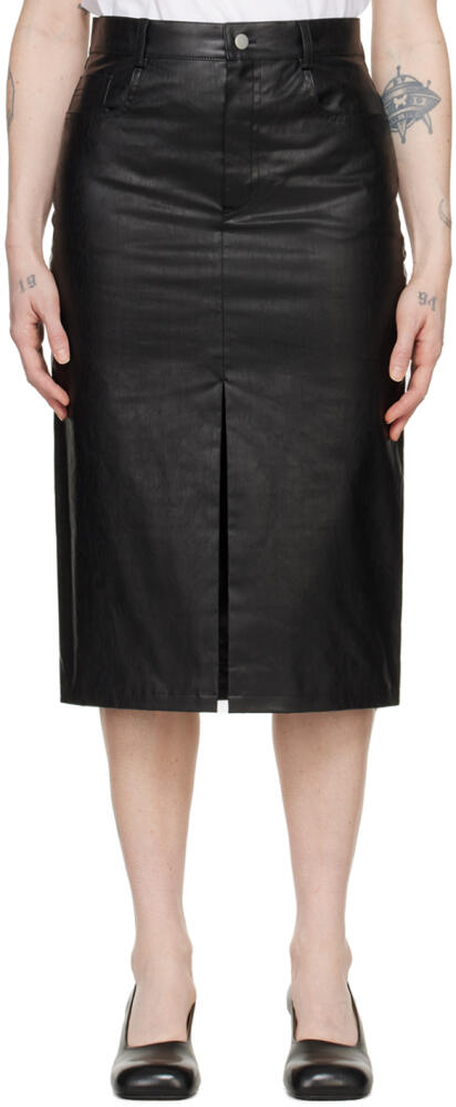 KASSL Editions Black 5-Pocket Midi Skirt Cover