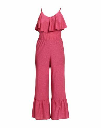 Cotazur Woman Jumpsuit Fuchsia Polyester, Polyamide, Rubber Cover