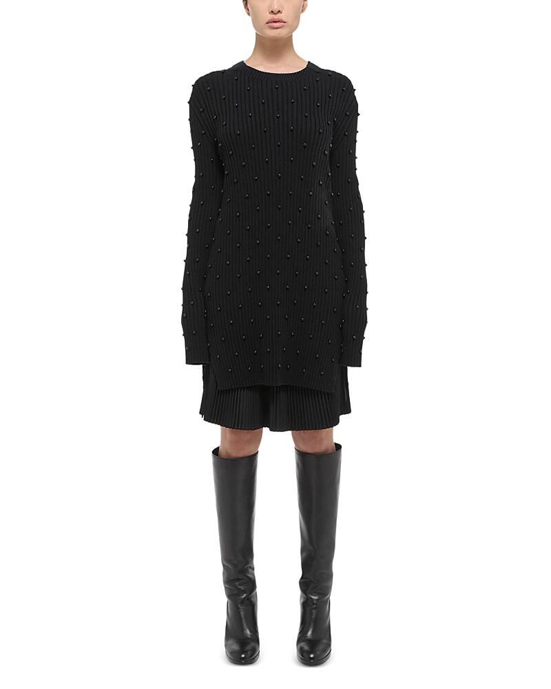 Helmut Lang Cotton Ribbed Knit Mini Dress Cover