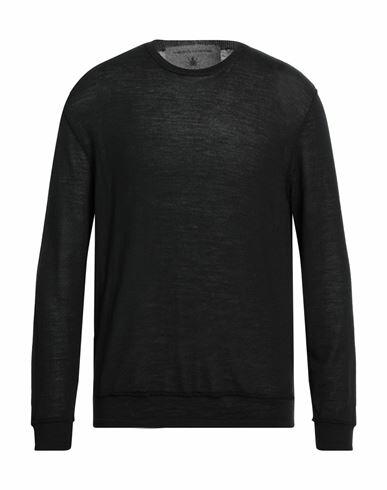 Messagerie Man Sweater Black Merino Wool Cover