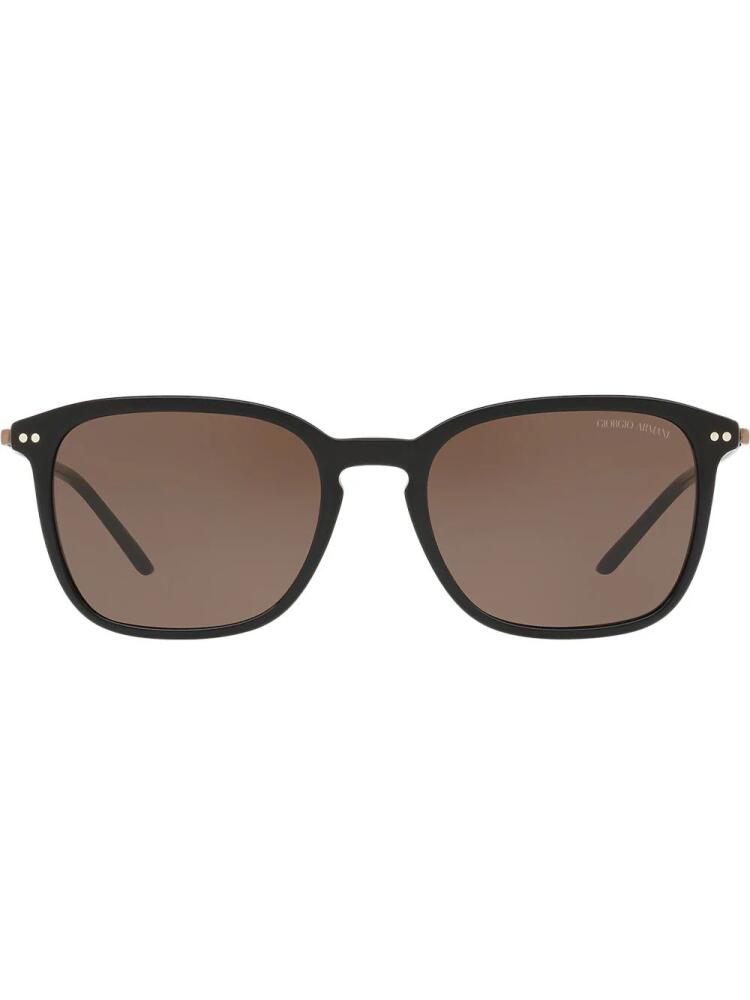 Giorgio Armani square frame sunglasses - Black Cover