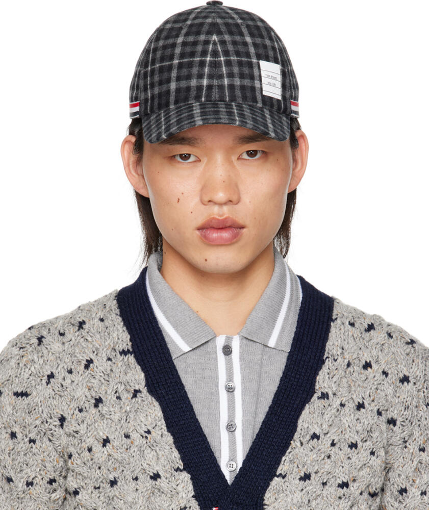 Thom Browne Gray Classic 6-Panel Cap Cover