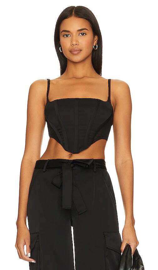 h:ours Samara Corset Top in Black Cover