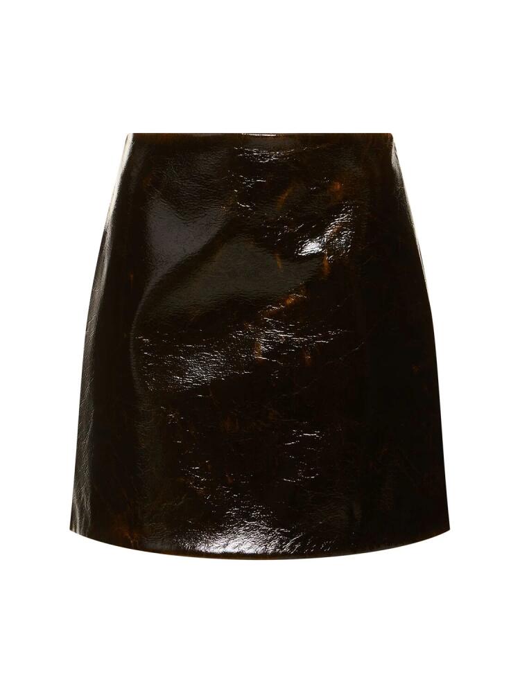 SPORTMAX Beta Coated Wool Mini Skirt Cover