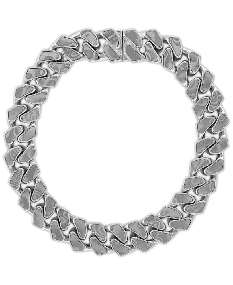 Bulova Men's Wide Width Link Chain Bracelet in Sterling Silver-Plate Cover