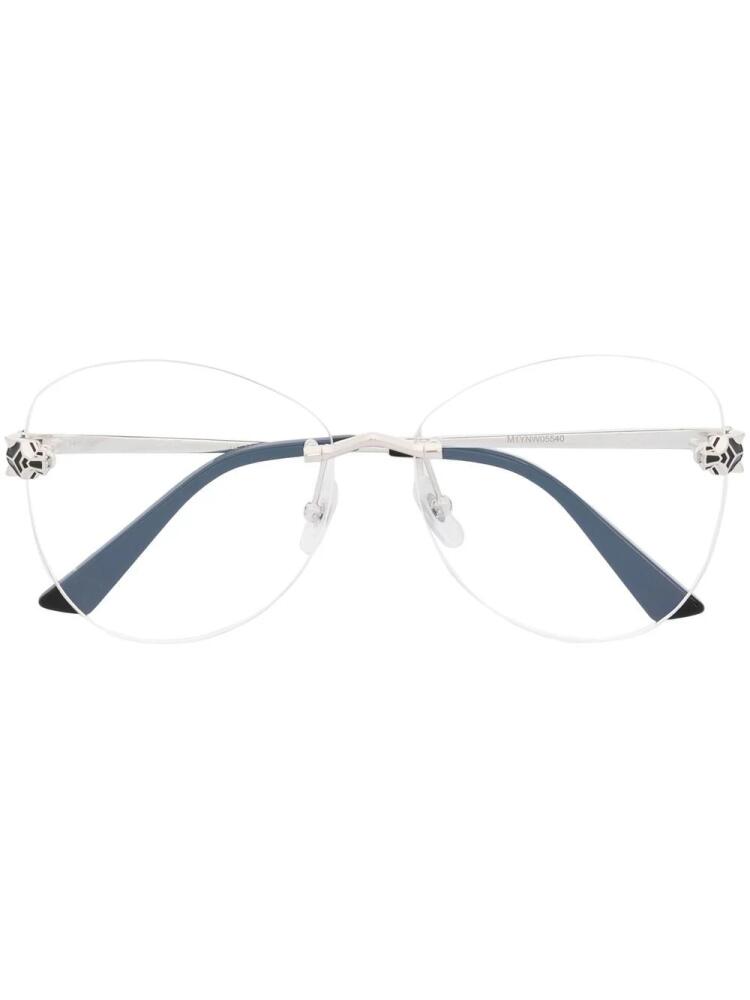 Cartier Eyewear Panther frameless glasses - Silver Cover