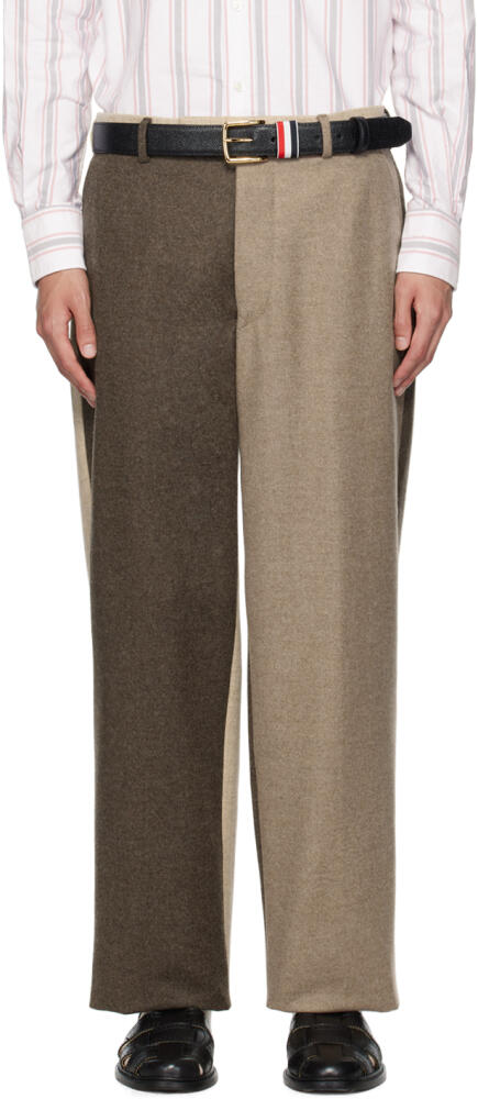 Thom Browne Brown Fun-Mix Trousers Cover