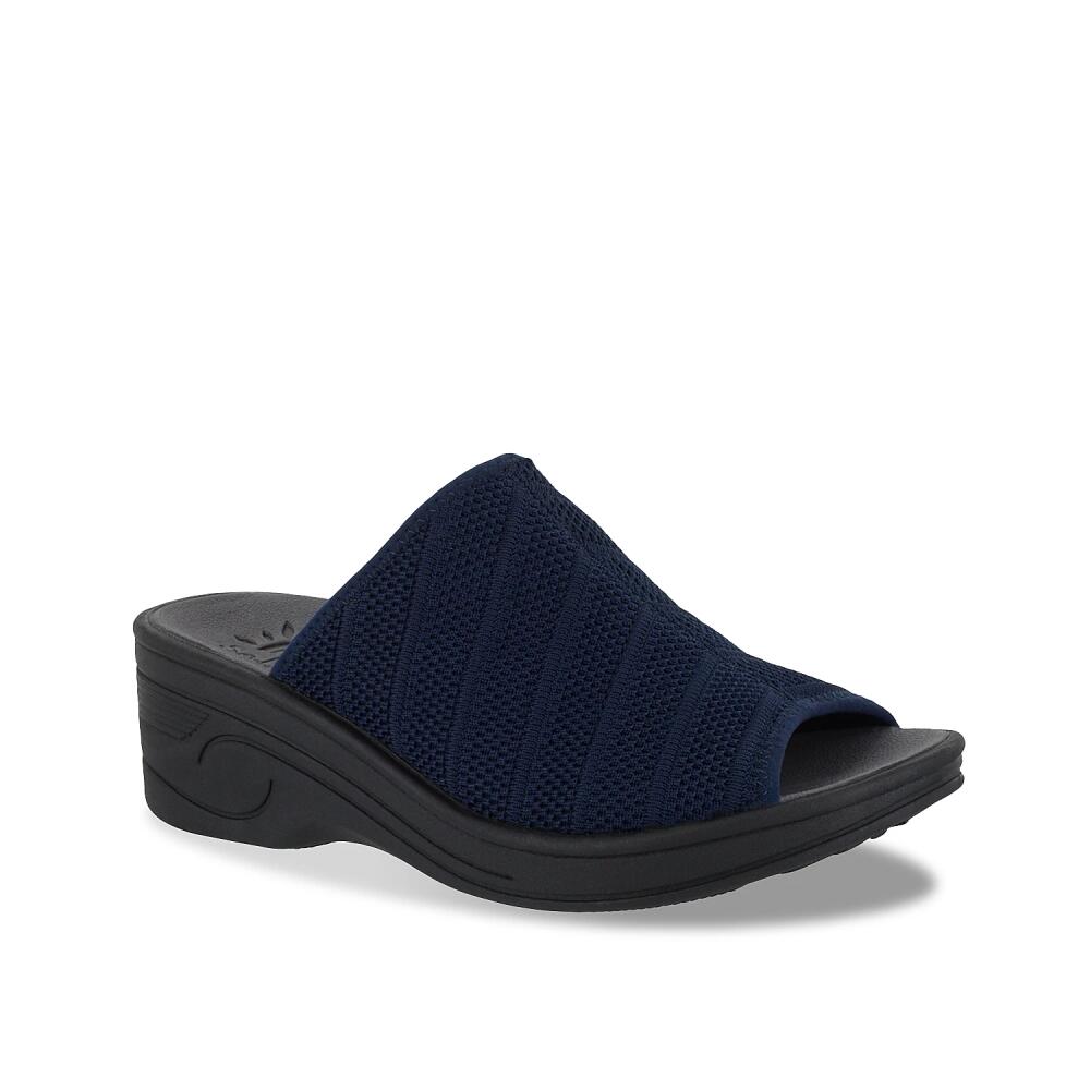 Easy Street Airy Wedge Sandal | Women's | Navy Cover