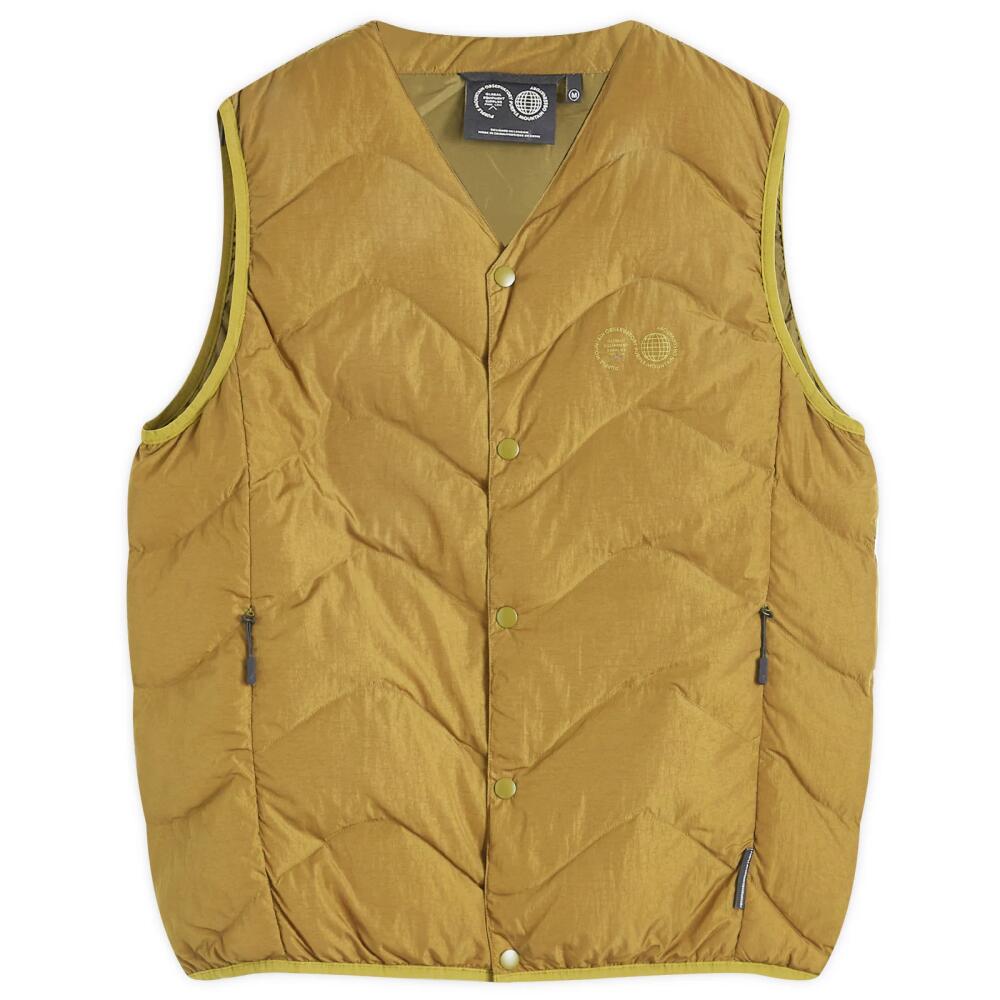 Purple Mountain Observatory Men's Waves Quilted Vest in Khaki Cover