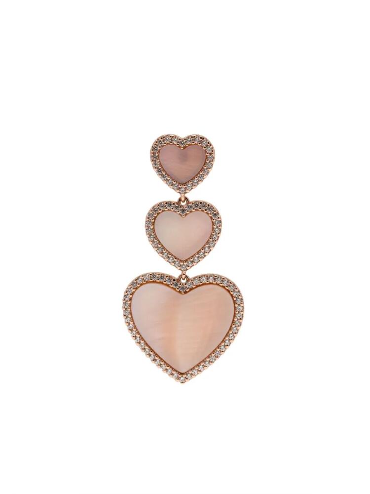 APM Monaco Nacre heart earrings - Pink Cover