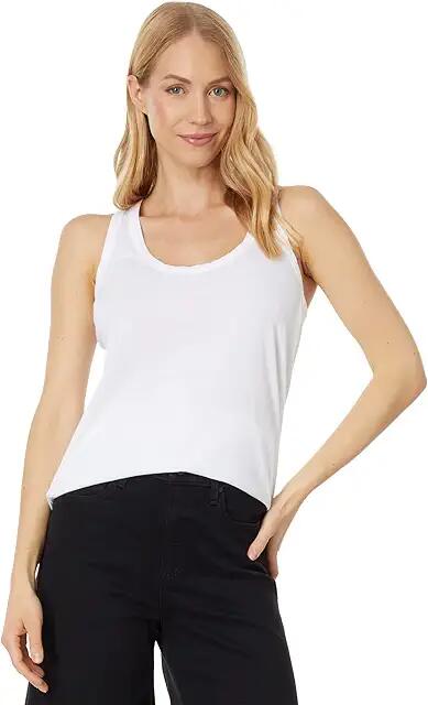 bobi Los Angeles Rib Mix T-Back Tank (White) Women's Clothing Cover